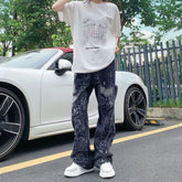 Threebooy Y2K Fashion Graphic Embroidery Baggy Jeans Pants For Men Clothing Straight Wide Leg Women Denim Trousers Pantalones Hombre